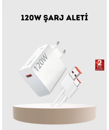 120W USB-C Şarj Adaptörü Süper Hızlı Şarj Güç Kaynağı Seti