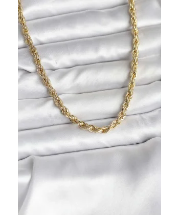 14K Gold Renk Kaplama Burgu Model CM Kadın Kolye