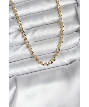 14K Gold Renk Kaplama Zincir Model CM Kadın Kolye