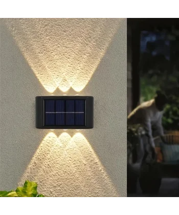 2li Solar Duvar Aydınlatması 6 Ledli Gün Işığı