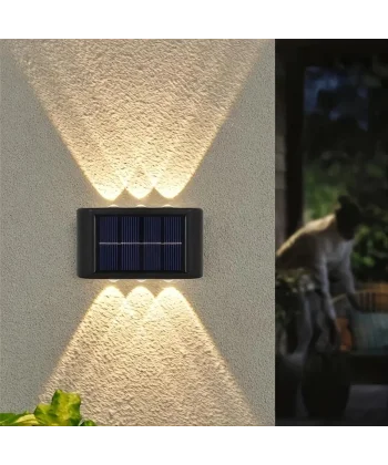 2li Solar Duvar Aydınlatması 6 Ledli Gün Işığı
