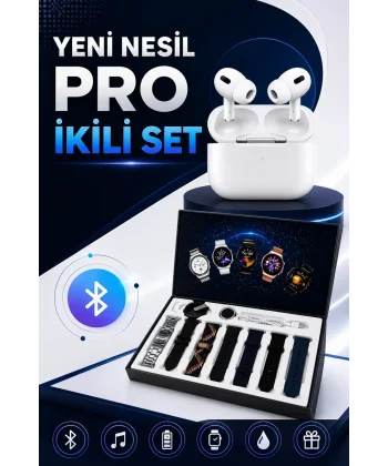 2025 Model Akıllı Saat ve Yeni Nesil Pro Bluetooth Kulaklık ANC Özelliği