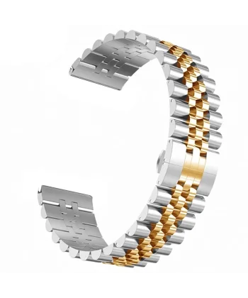 22MM Gear S3 Watch 4 -GT2 GT2E 46MM KayışKordon Seramik Paslanmaz Çelik-(5775)
