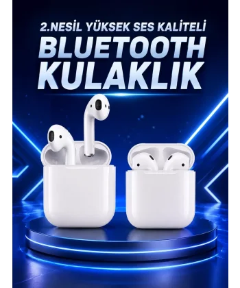 2.Nesil Yeni Model TWS Bluetooth Kulaklık Dokunmatik Kontrol Yüksek Ses Kaliteli
