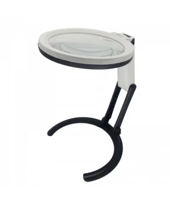 2x5x120mm   10 Ledli  Masaüstü Büyüteç