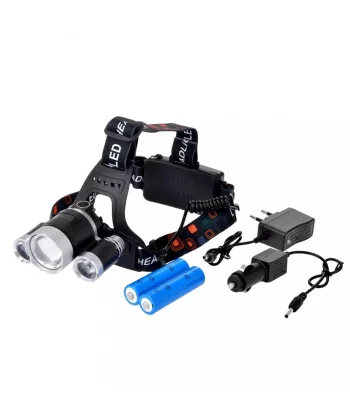 3 Başlıklı Şarjlı  Kafa Feneri   Wt-256