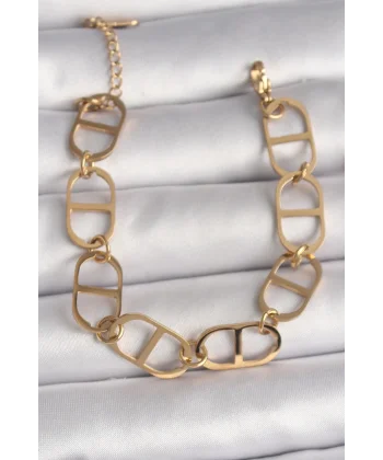 316L Çelik Gold Renk Kadın Bileklik