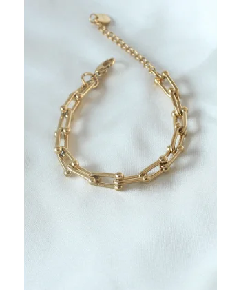 316L Çelik Gold Renk Tifany Model Kadın Bileklik