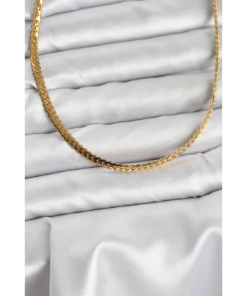 316L Çelik Gold Renk Zincir Kadın Kolye