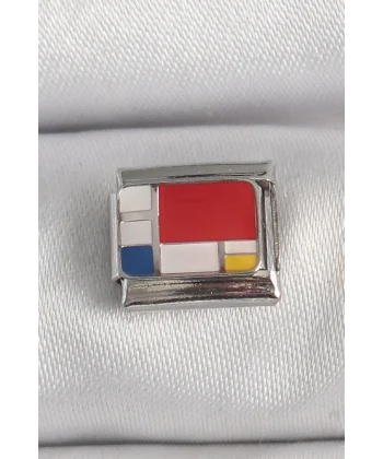 316L Çelik Gümüş Renk Karışık Renk Portre Model Nomination Charm