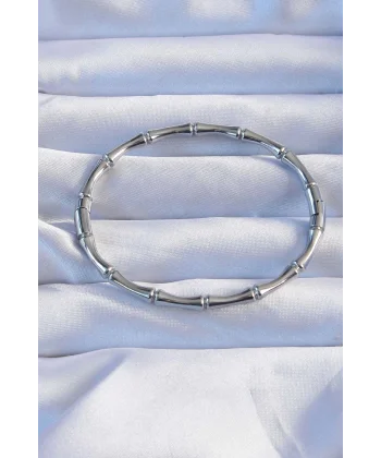 316L Çelik Gümüş Renk Kemik Model Bileklik