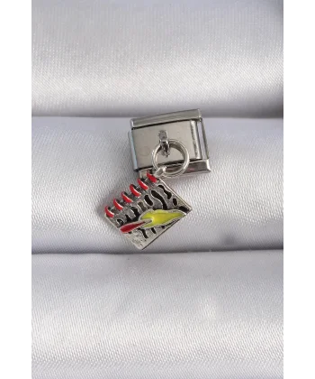 316L Çelik Gümüş Renk Sallantı Defter Figür Nomination Charm