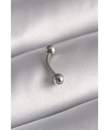 316L Çelik Gümüş Renk Topçuk Model Piercing