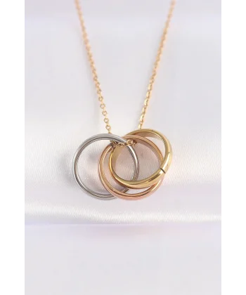 316L Çelik Zincir Çoklu Renk Model Kolye