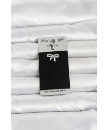 316L Cerrahi Çelik Fiyonk Model Göbek Piercing