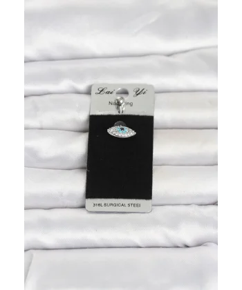 316L Cerrahi Çelik Göz Model Göbek Piercing