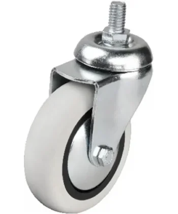 352 - 75x25 Mm Pvc Makaralı Vidalı Teker 4 Adet