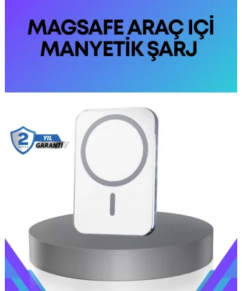 360° Döner Başlıklı MagSafe Araç Telefon Tutucu Hızlı Şarjlı