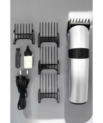 4 Taraklı Profesyonel Şarjlı Saç ve Sakal Kesme Tıraş Makinesi Seti