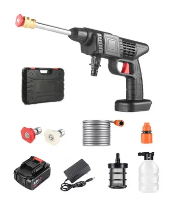 48v Şarjlı Çift Bataryalı Taşınabilir Basınçlı Oto Yıkama Bahçe Sulama Sı