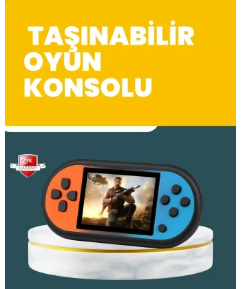 520 Oyunlu Mini Oyun Konsolu HD LCD Ekranlı