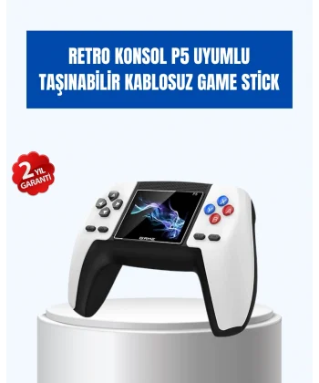 520 Oyunlu Taşınabilir Retro Oyun Konsolu | P5 GamePad