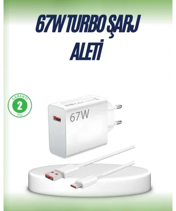 67 Watt Çift Turbo Şarj Adaptörü Oppo Reno 4 5 6 Uyumlu