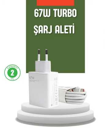 67 Watt Turbo Şarj Cihazı Xiaomi Redmi Note 10 11 12 Uyumlu