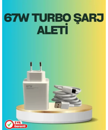 67 Watt Type C Turbo Şarj Seti