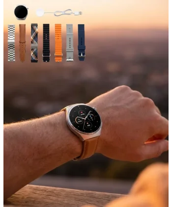 7 Kordonlu Akıllı Saat Bluetooth Arama Bildirim ve Spor Takip Özellikli