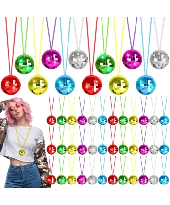 7039ler 8039ler Ve 9039lar Temalı Disko Topu Kolye Seti 6 Adet