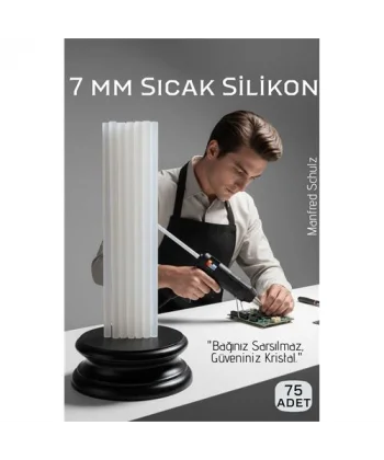 75li Set: 7mm İnce Ultra-Şeffaf Profesyonel Sıcak Silikon – Kristal Berraklığında Güçlü Yapışkan