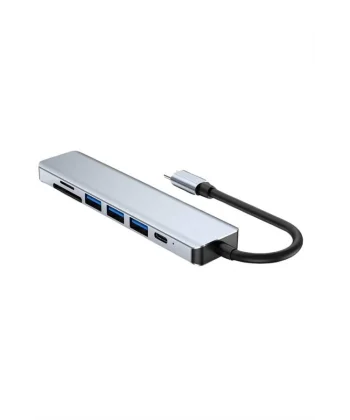 8 Portlu Macbook Çevirici Type C Hub  SD TF USB Çoğaltıcı Ethernet