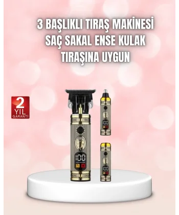 8 Taraklı Saç Kesme ve Sakal Şekillendirme Makinesi