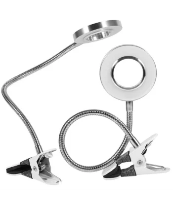 8x Büyütmeli Mandallı, Usb Girişli Masa Lambalı, Okuma Ve Güzellik Salon İçin Büyüteç 2088a