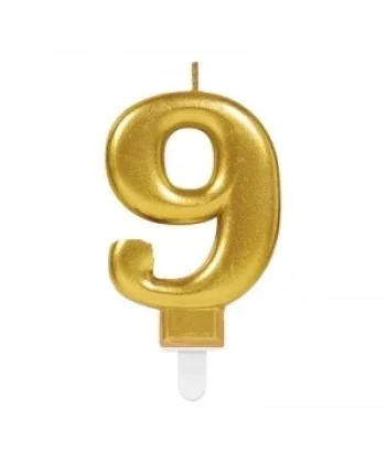 9 Rakam Mum Gold Renk