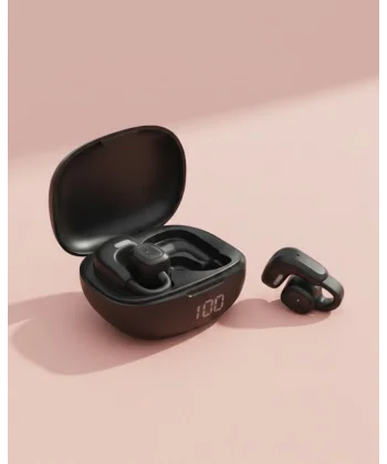 Açık Tasarım Kablosuz Bluetooth Spor Kulaklık LED Ekranlı