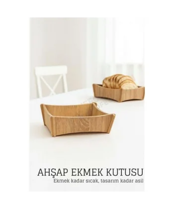 Ahşap Ekmek Kutusu - Doğal Şık ve Fonksiyonel