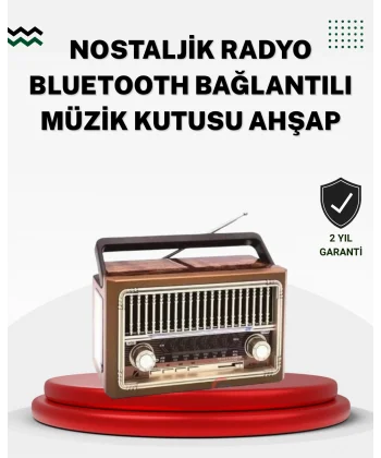 Ahşap Görünümlü Masaüstü Bluetooth Cihaz
