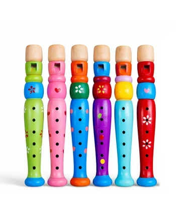Ahşap Renkli Flüt Küçük Alk4391