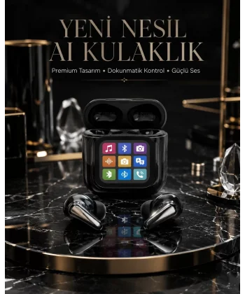 AI Bluetooth Kulaklık Akıllı Dokunmatik Kontrol Özellikli