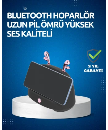 Akıllı Kablosuz Telefon Tutucu ve Stereo Hoparlör – Kolay Kullanım ve Yüksek Ses Kalitesi