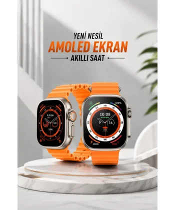 Akıllı Saat Android ve İOS Uyumlu 49 MM NFC Özelliği GPS Takibi