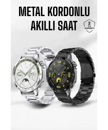 Akıllı Saat Bildirim Görme Amoled Ekran GPS Uyumlu Sesli Görüşme