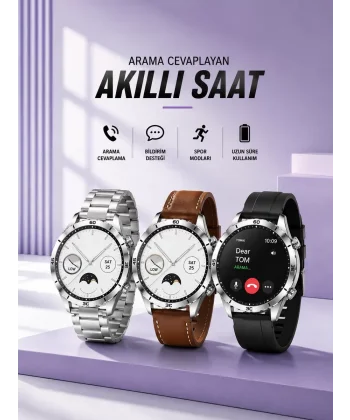 Akıllı Saat Bildirim Görme Sesli Görüşme Çoklu Kordon GPS Takibi