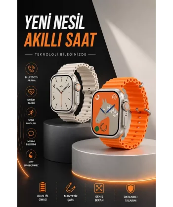 Akıllı Saat Bluetooth Bağlantılı Uyku ve Sağlık Takibi