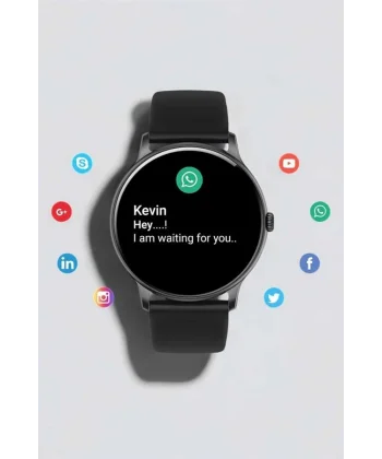Akıllı Saat Çok Fonksiyonlu Sesli Görüşme NFC Uyumlu Amoled Ekran