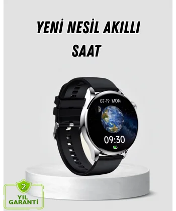 Akıllı Saat GPS Nabız Uyku Takibi Sesli Arama Titreşim Bildirimli