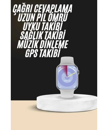 Akıllı Saat Kulaklık Hediyeli Uyku ve Sağlık Takibi Yapabilen Uzun Ömürlü