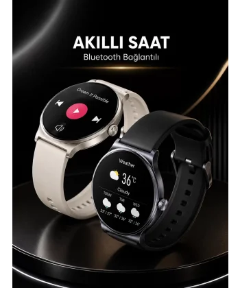 Akıllı Saat Sesli Görüşme Bluetooth Bağlantılı 3 Kordonlu